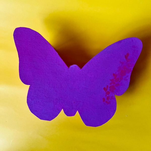 Plantilla Caja Mariposa en cartonaje