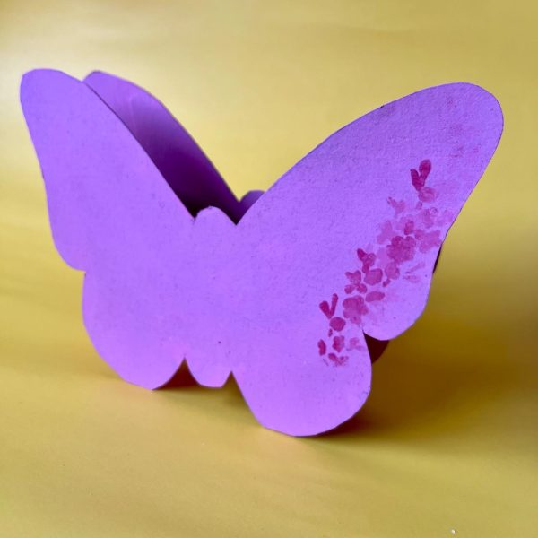 Plantilla Caja Mariposa en carton - Cartonaje