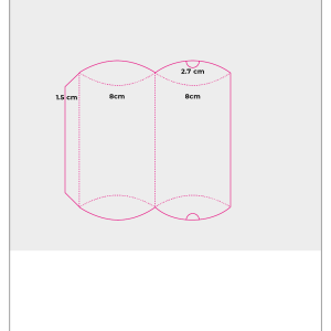 Plantilla Gratis - Caja almohada sobre
